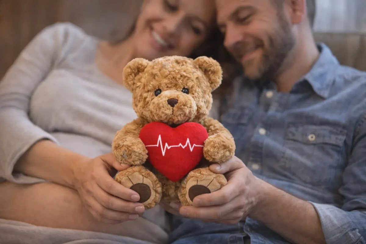 Heart bear bear for scanning clinic